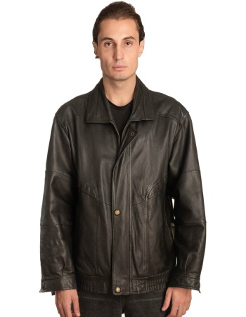 Γνήσιο Ανδρικό Δερμάτινο Μπουφάν - A322