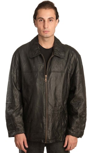 Γνήσιο Ανδρικό Δερμάτινο Μπουφάν - A323
