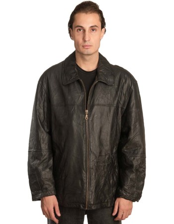 Γνήσιο Ανδρικό Δερμάτινο Μπουφάν - A323