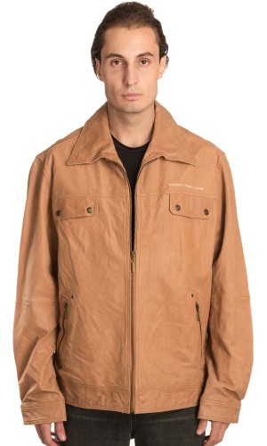 Γνήσιο Ανδρικό Δερμάτινο Μπουφάν - A328