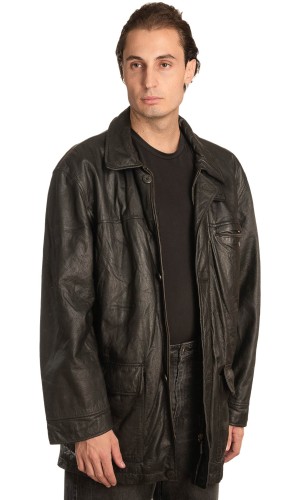 Γνήσιο Ανδρικό Δερμάτινο Μπουφάν - A329