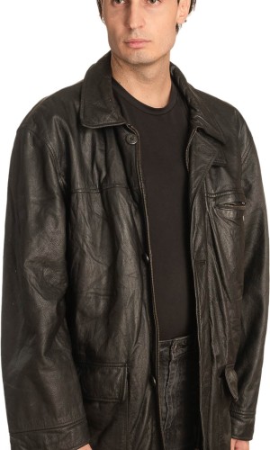 Γνήσιο Ανδρικό Δερμάτινο Μπουφάν - A329