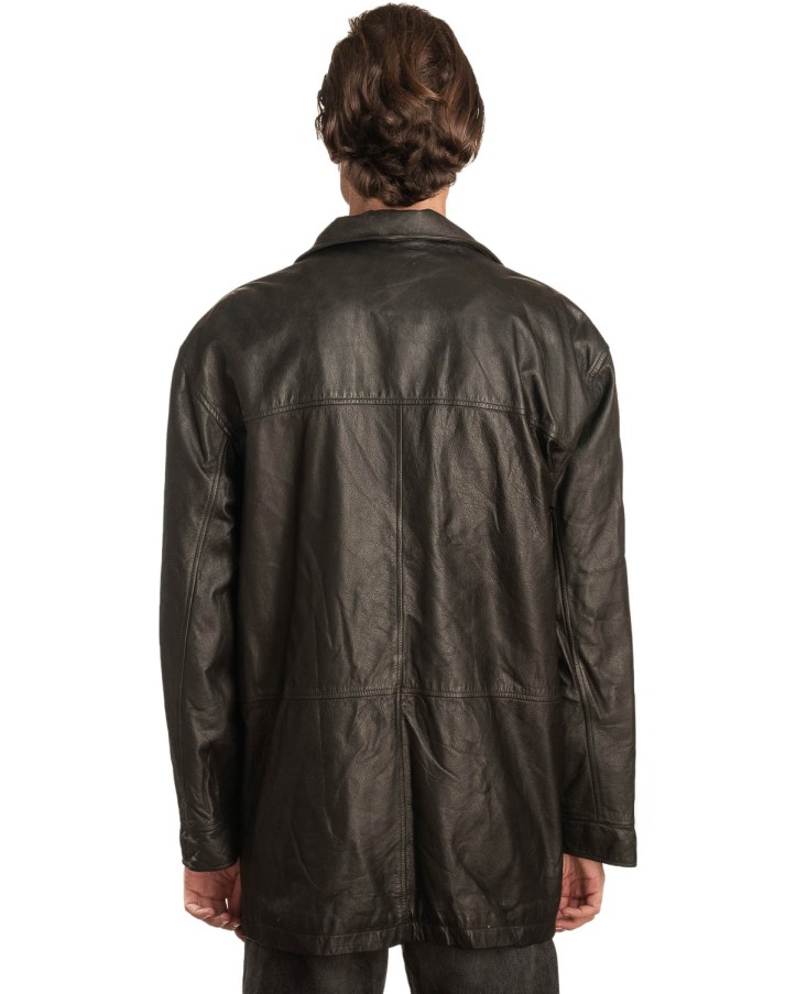 Γνήσιο Ανδρικό Δερμάτινο Μπουφάν - A329