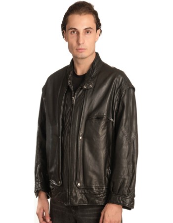  Γνήσιο Ανδρικό Δερμάτινο Μπουφάν - A330