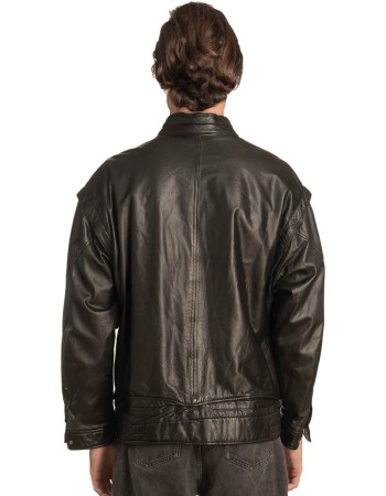  Γνήσιο Ανδρικό Δερμάτινο Μπουφάν - A330