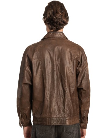 Γνήσιο Ανδρικό Δερμάτινο Μπουφάν - A333