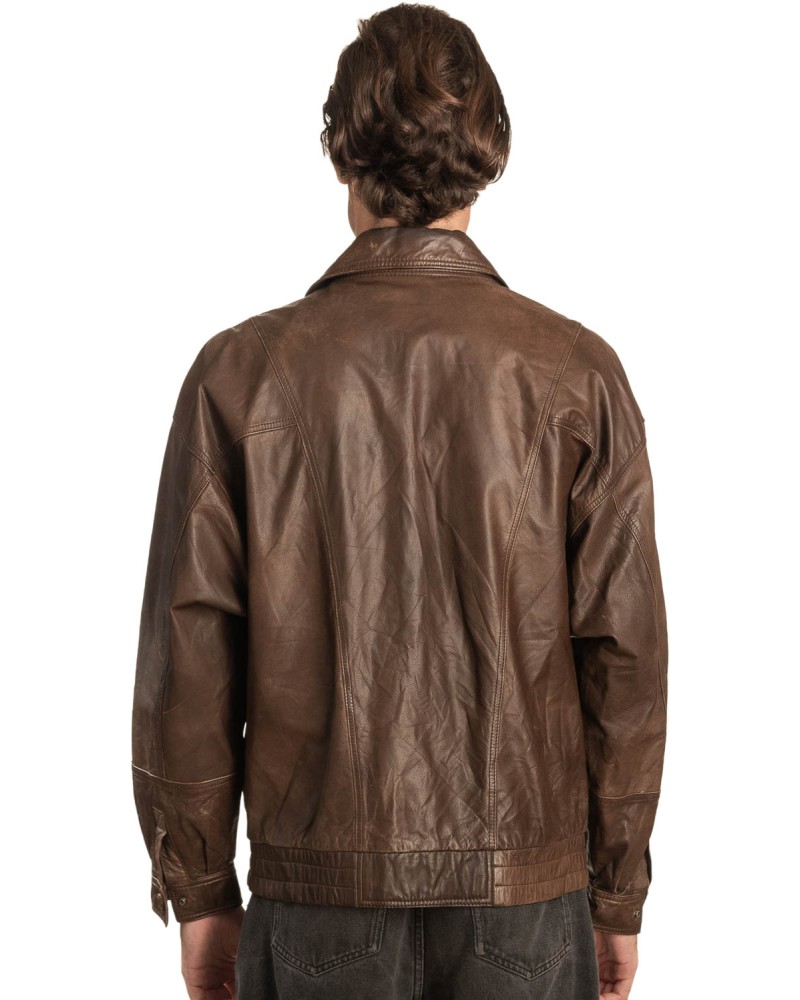 Γνήσιο Ανδρικό Δερμάτινο Μπουφάν - A333