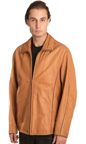 Γνήσιο Ανδρικό Δερμάτινο Μπουφάν - A335