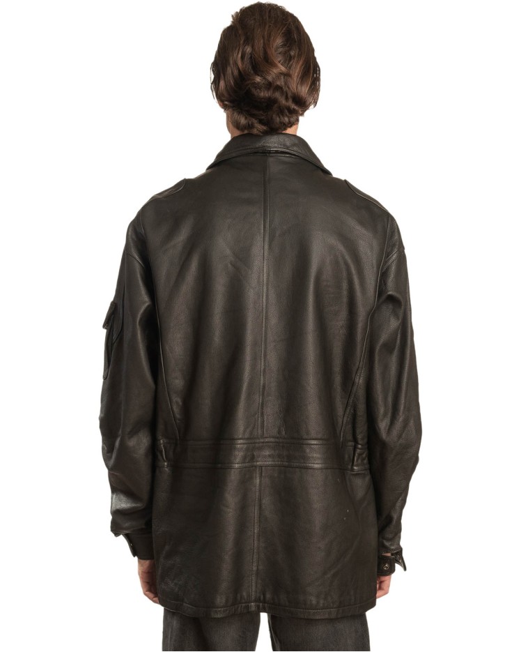 Γνήσιο Ανδρικό Δερμάτινο Μπουφάν - A338