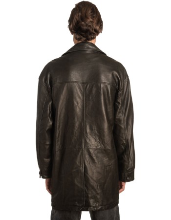  Γνήσιο Ανδρικό Δερμάτινο Μπουφάν - A340