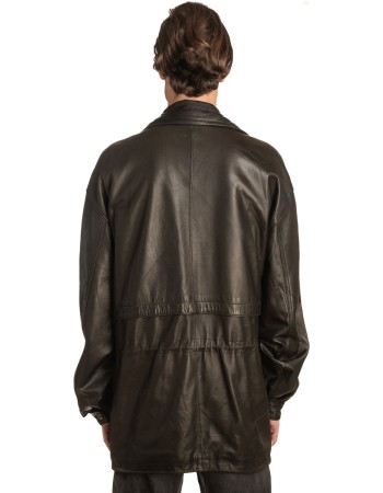  Γνήσιο Ανδρικό Δερμάτινο Μπουφάν - A342