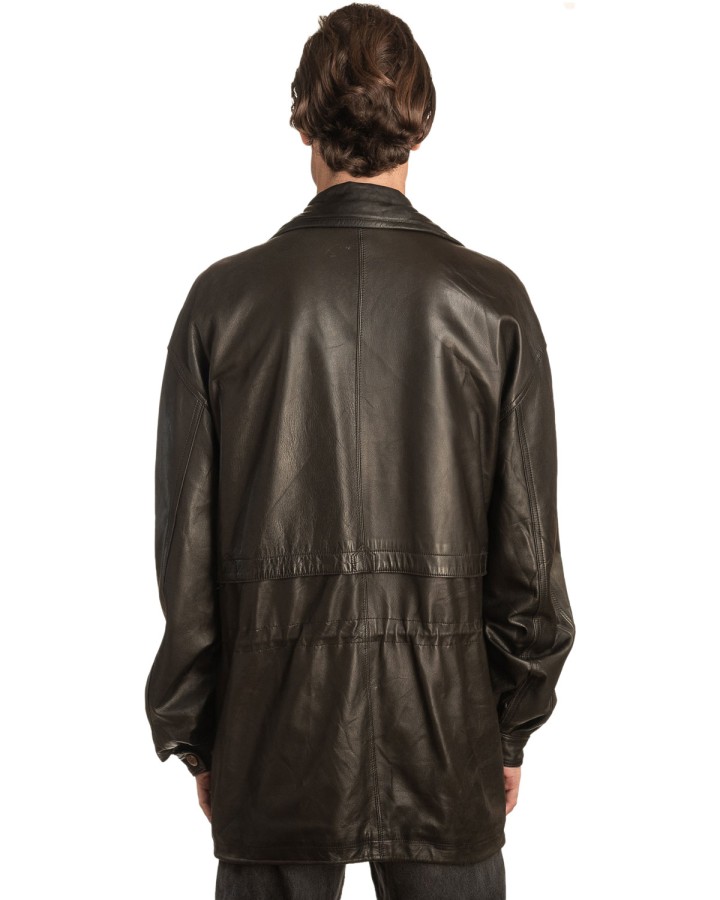  Γνήσιο Ανδρικό Δερμάτινο Μπουφάν - A342