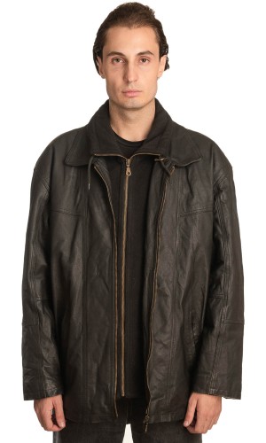 Γνήσιο Ανδρικό Δερμάτινο Μπουφάν - A343