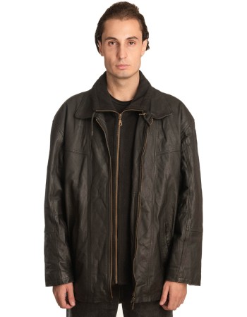 Γνήσιο Ανδρικό Δερμάτινο Μπουφάν - A343