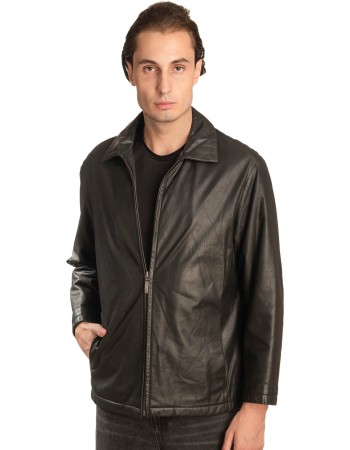 Γνήσιο Ανδρικό Δερμάτινο Μπουφάν - A345