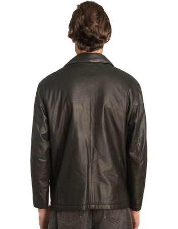 Γνήσιο Ανδρικό Δερμάτινο Μπουφάν - A345