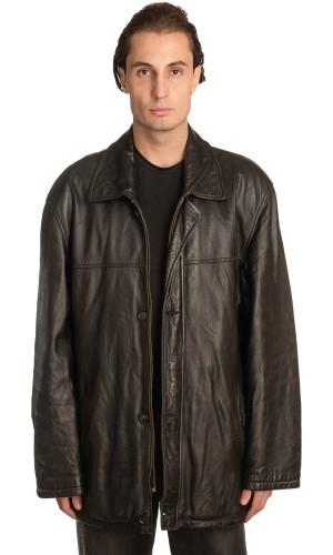 Γνήσιο Ανδρικό Δερμάτινο Μπουφάν - A348