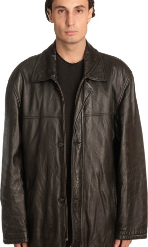 Γνήσιο Ανδρικό Δερμάτινο Μπουφάν - A348