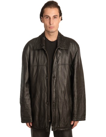 Γνήσιο Ανδρικό Δερμάτινο Μπουφάν - A348