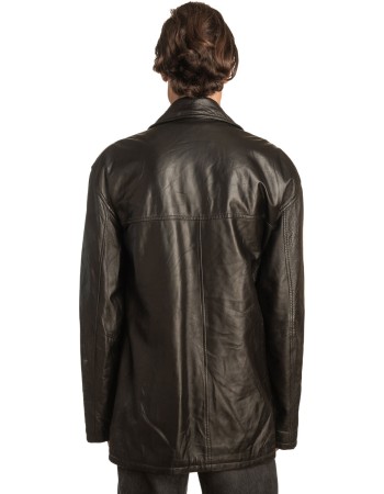 Γνήσιο Ανδρικό Δερμάτινο Μπουφάν - A348