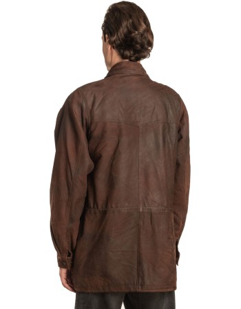 Γνήσιο Ανδρικό Δερμάτινο Μπουφάν - A349