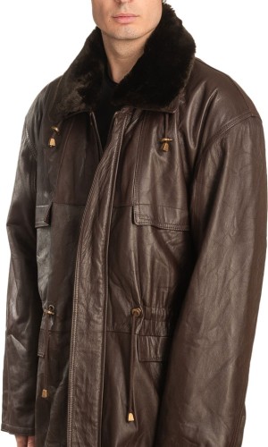 Γνήσιο Ανδρικό Δερμάτινο Μπουφάν - A350