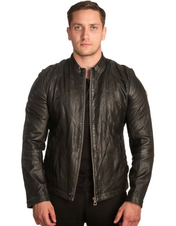 Γνήσιο Ανδρικό Δερμάτινο Μπουφάν - A352