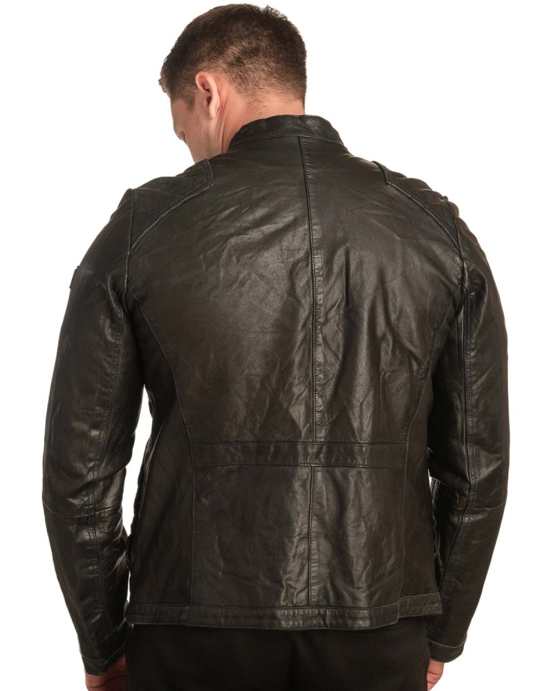 Γνήσιο Ανδρικό Δερμάτινο Μπουφάν - A352
