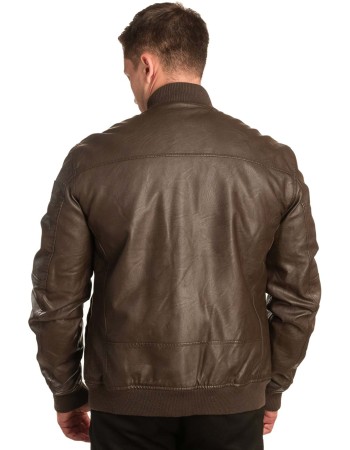 Γνήσιο Ανδρικό Δερμάτινο Μπουφάν - A353
