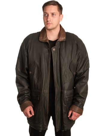 Γνήσιο Ανδρικό Δερμάτινο Μπουφάν - A354