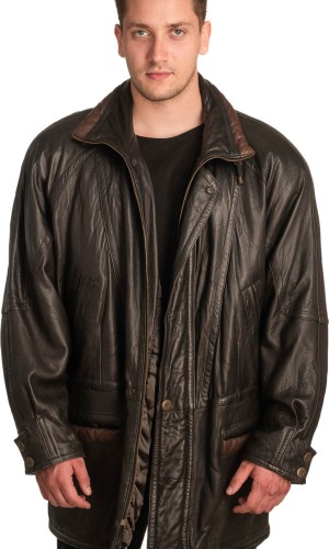 Γνήσιο Ανδρικό Δερμάτινο Μπουφάν - A358