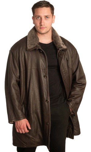 Γνήσιο Ανδρικό Δερμάτινο Μπουφάν - A359