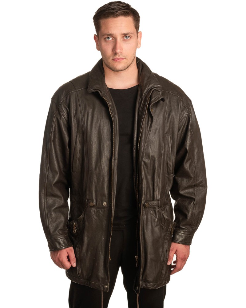 Γνήσιο Ανδρικό Δερμάτινο Μπουφάν - A360