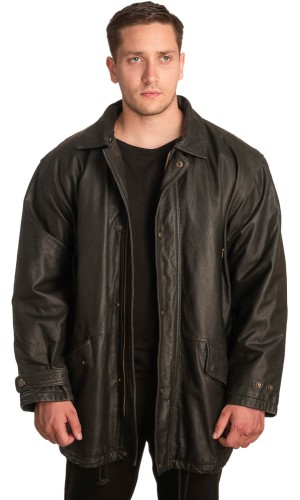 Γνήσιο Ανδρικό Δερμάτινο Παλτό – A365