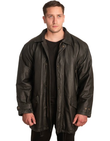 Γνήσιο Ανδρικό Δερμάτινο Παλτό – A365