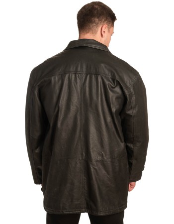 Γνήσιο Ανδρικό Δερμάτινο Παλτό – A365