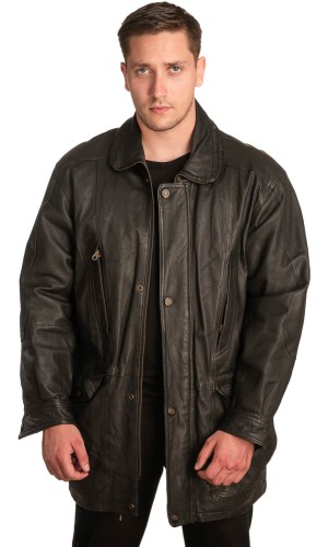 Γνήσιο Ανδρικό Δερμάτινο Μπουφάν – A367