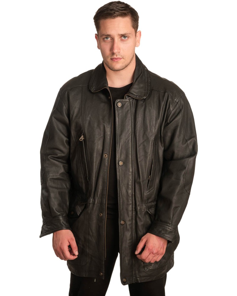 Γνήσιο Ανδρικό Δερμάτινο Μπουφάν – A367