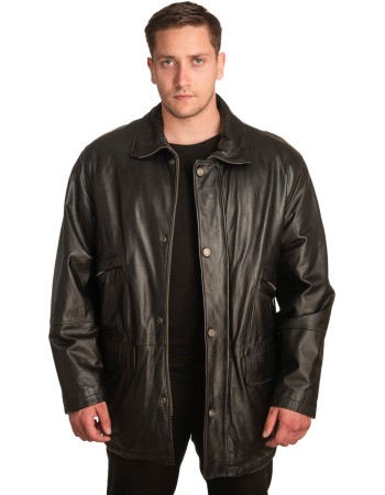Γνήσιο Ανδρικό Δερμάτινο Μπουφάν – A368