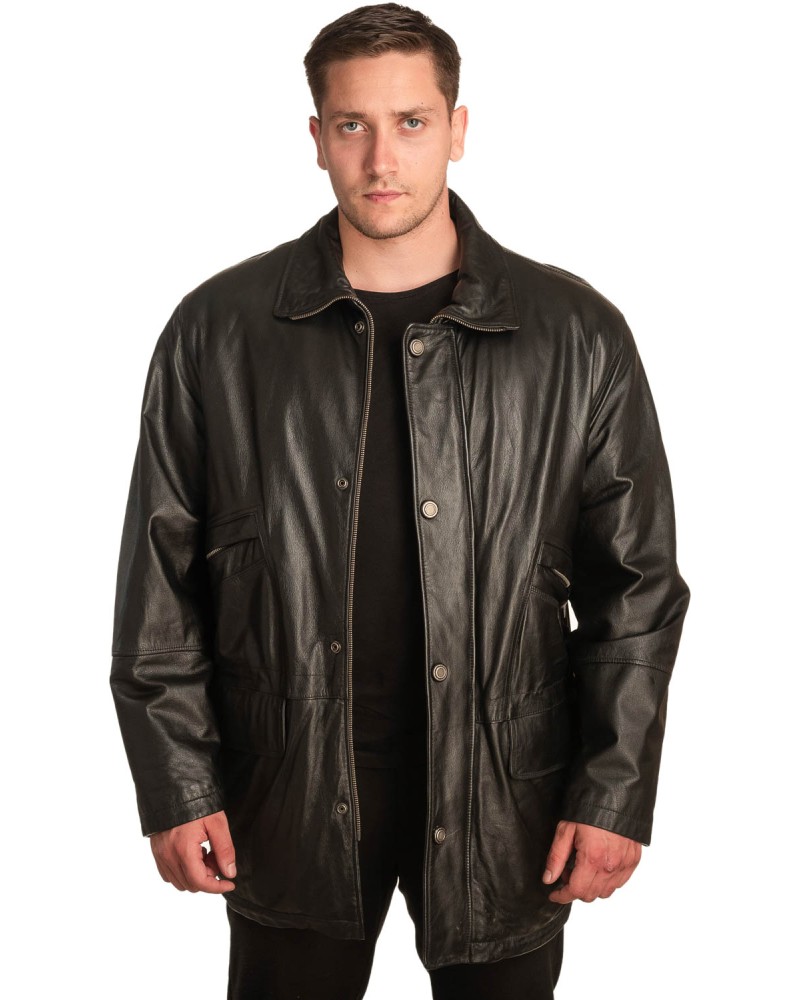 Γνήσιο Ανδρικό Δερμάτινο Μπουφάν – A368