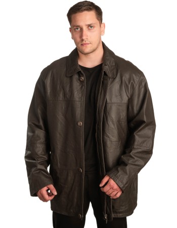 Γνήσιο Ανδρικό Δερμάτινο Μπουφάν – A371