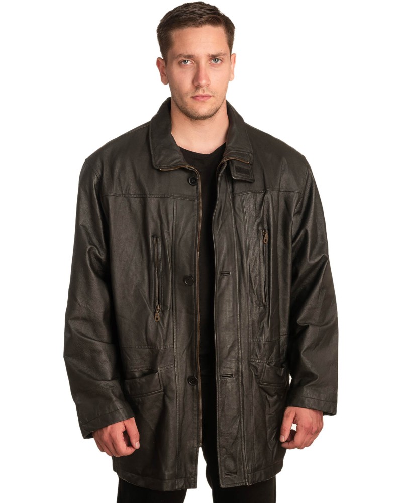 Γνήσιο Ανδρικό Δερμάτινο Μπουφάν – A372