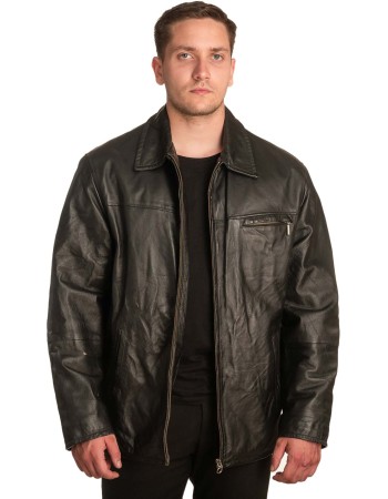 Γνήσιο Ανδρικό Δερμάτινο Μπουφάν – A374