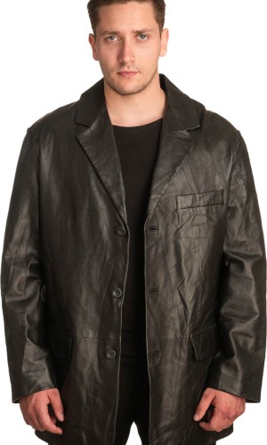 Γνήσιο Ανδρικό Δερμάτινο Σακάκι - A376