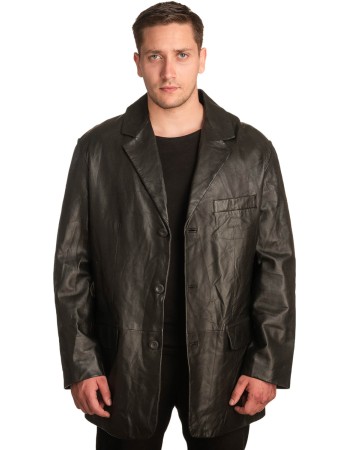 Γνήσιο Ανδρικό Δερμάτινο Σακάκι - A376