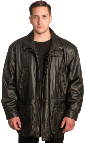 Γνήσιο Ανδρικό Δερμάτινο Μπουφάν – A377