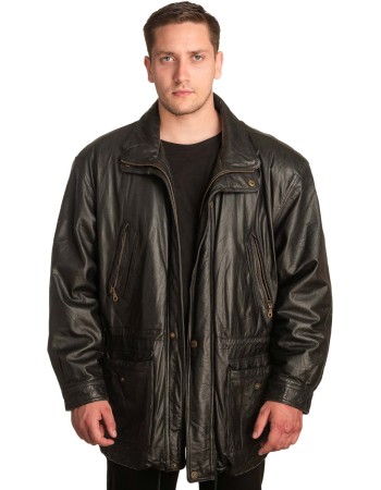 Γνήσιο Ανδρικό Δερμάτινο Μπουφάν – A377
