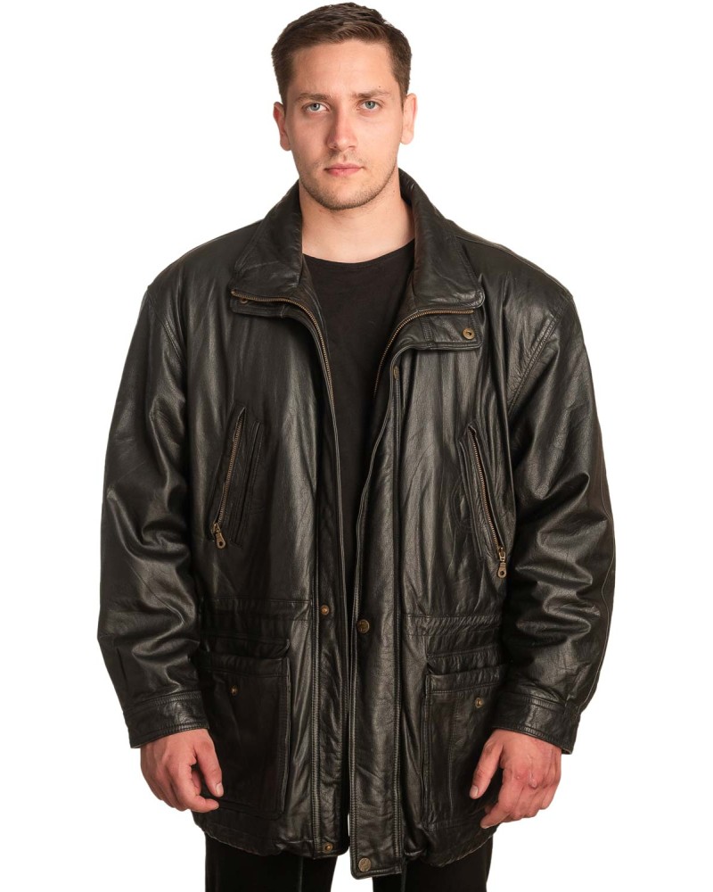 Γνήσιο Ανδρικό Δερμάτινο Μπουφάν – A377