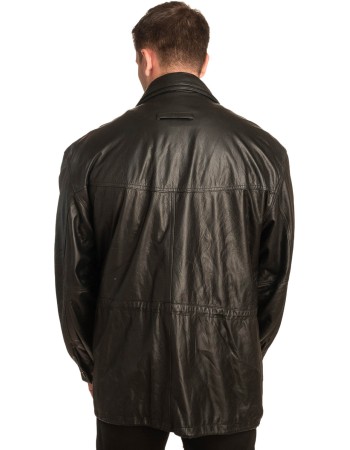 Γνήσιο Ανδρικό Δερμάτινο Μπουφάν – A377