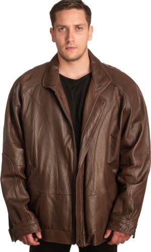  Γνήσιο Ανδρικό Δερμάτινο Μπουφάν - A384